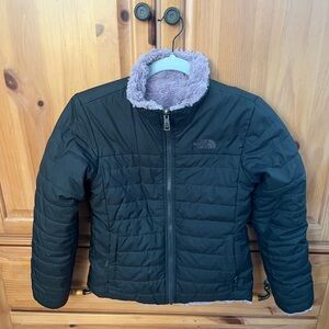 The North Face Black Kids reversible Jacket med 10/12
